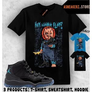 Shirt Matching Aj 11 Gamma Blue To Match Chucky T-Shirt
